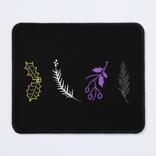 Item preview, Winter Plants Non Binary Flag Colors. Nonbinary Pride designed and sold by Subtle Pride Shop.