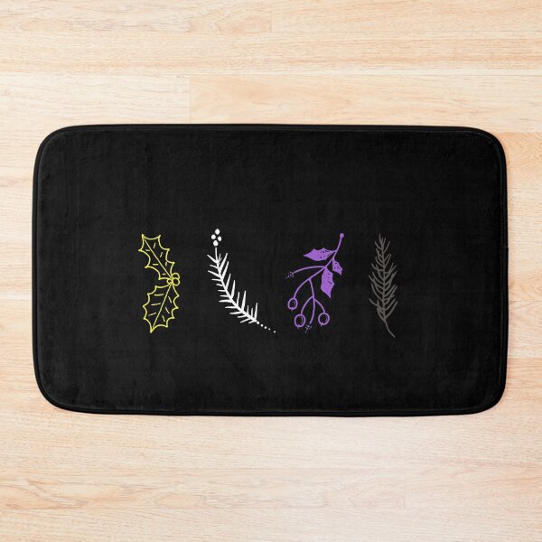 Item preview, Winter Plants Non Binary Flag Colors. Nonbinary Pride designed and sold by Subtle Pride Shop.