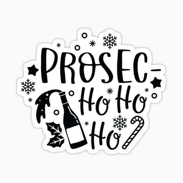 Prosec Ho Ho Ho Decal