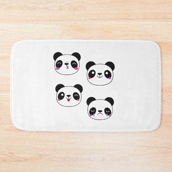 Item preview, panda face stickers  designed and sold by Design Busters.