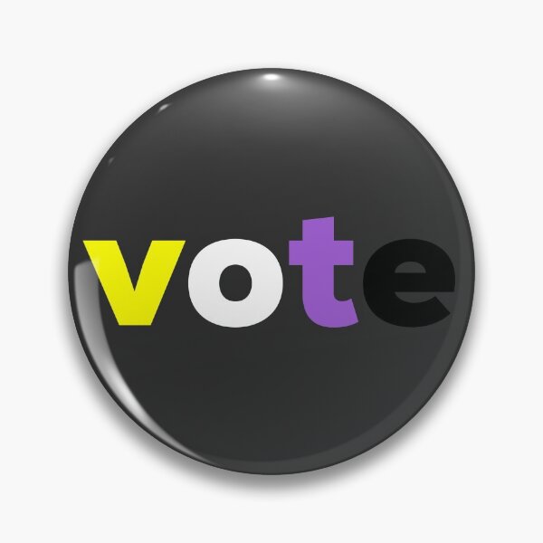 Item preview, Go Vote. Non Binary. Nonbinary Pride designed and sold by Subtle Pride Shop.