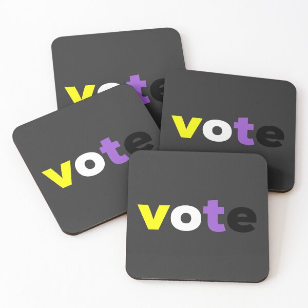 Item preview, Go Vote. Non Binary. Nonbinary Pride designed and sold by Subtle Pride Shop.