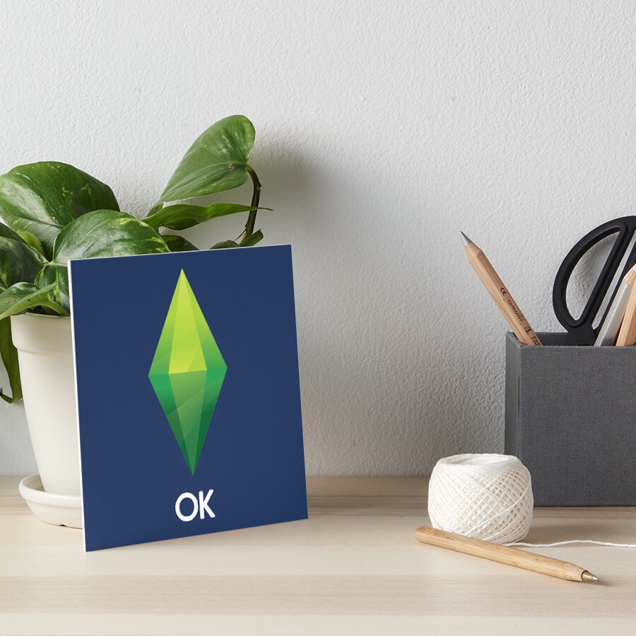 "The Sims 4 OK Loading Screen v1" Art Board Print by northernlit