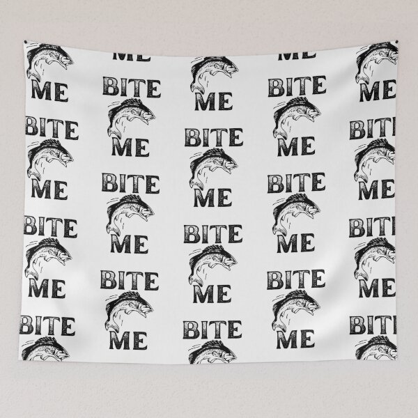 Item preview, BITE ME - Fish - Black - version 1 - Original by Boo-da-chay designed and sold by Boo-da-chay.
