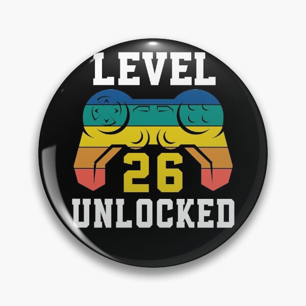 Item preview, Level 26 Unlocked, Video Game 26th Gamer Birthday designed and sold by Fabvity.