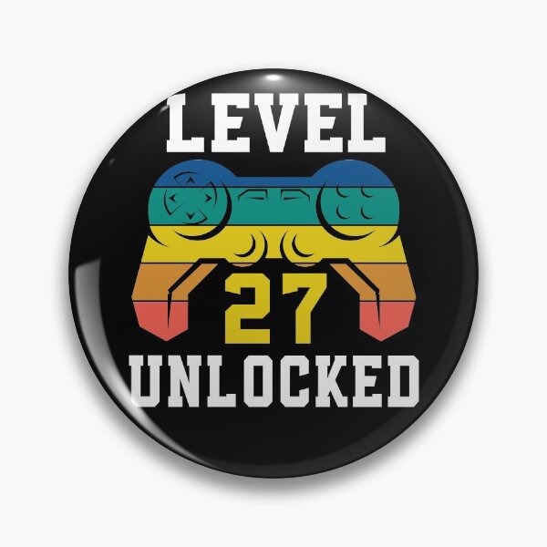 Item preview, Level 27 Unlocked, Video Game 27th Gamer Birthday designed and sold by Fabvity.