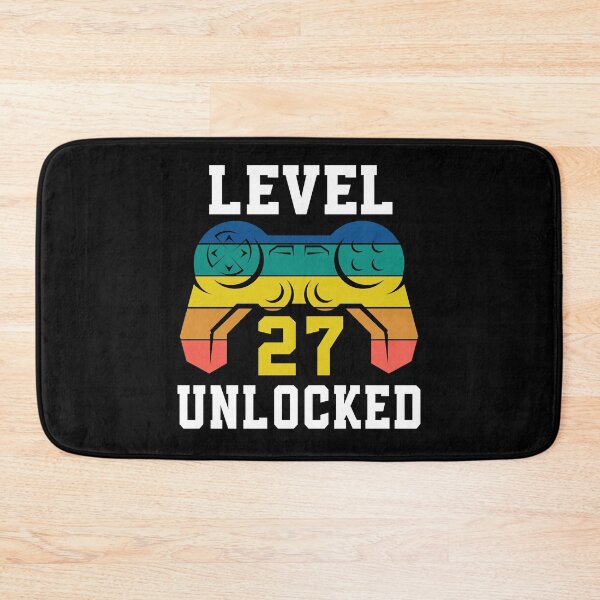 Item preview, Level 27 Unlocked, Video Game 27th Gamer Birthday designed and sold by Fabvity.