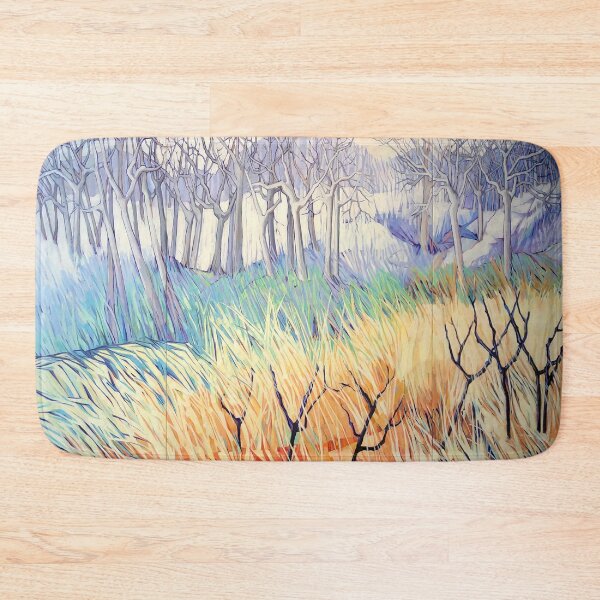 Item preview, Norway: winter forest. Triptych. Oil on linen.  designed and sold by Elizabeth Moore Golding.
