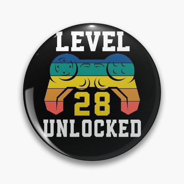 Item preview, Level 28 Unlocked, Video Game 28th Gamer Birthday designed and sold by Fabvity.