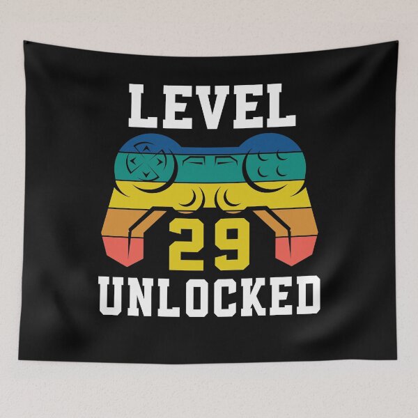 Item preview, Level 29 Unlocked, Video Game 29th Gamer Birthday designed and sold by Fabvity.