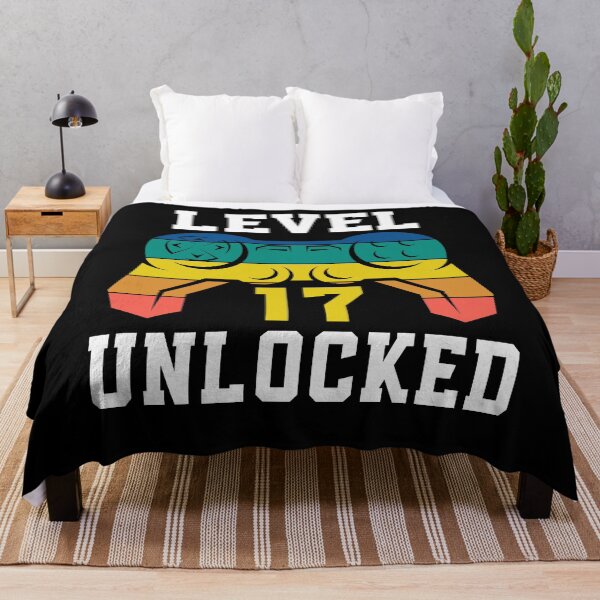 Item preview, Level 17 Unlocked, Video Game 17th Gamer Birthday designed and sold by Fabvity.
