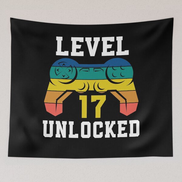 Artikelvorschau, Level 17 freigeschaltet, Videospiel 17. Geburtstag des Spielers entworfen und verkauft von Fabvity.