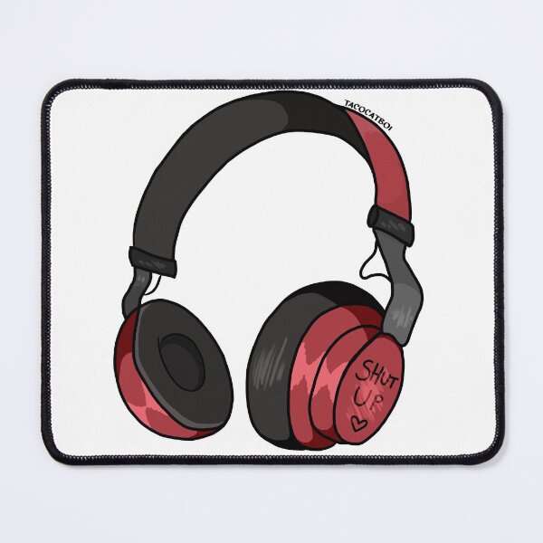 Item preview, Shut up <3 headphones designed and sold by Nathan Garcés.