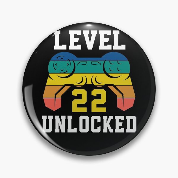 Item preview, Level 22 Unlocked, Video Game 22st Gamer Birthday designed and sold by Fabvity.