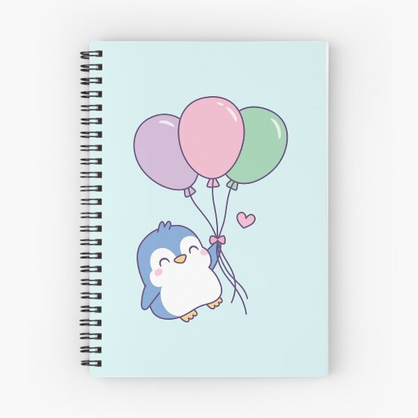 Artikelvorschau, Niedlicher kleiner Pinguin und Luftballons-Doodle entworfen und verkauft von rustydoodle.