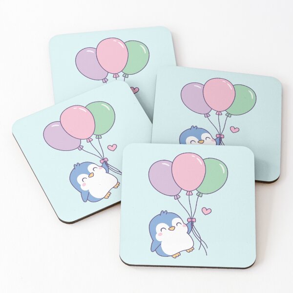 Item preview, Cute Little Penguin and Balloons Doodle designed and sold by rustydoodle.