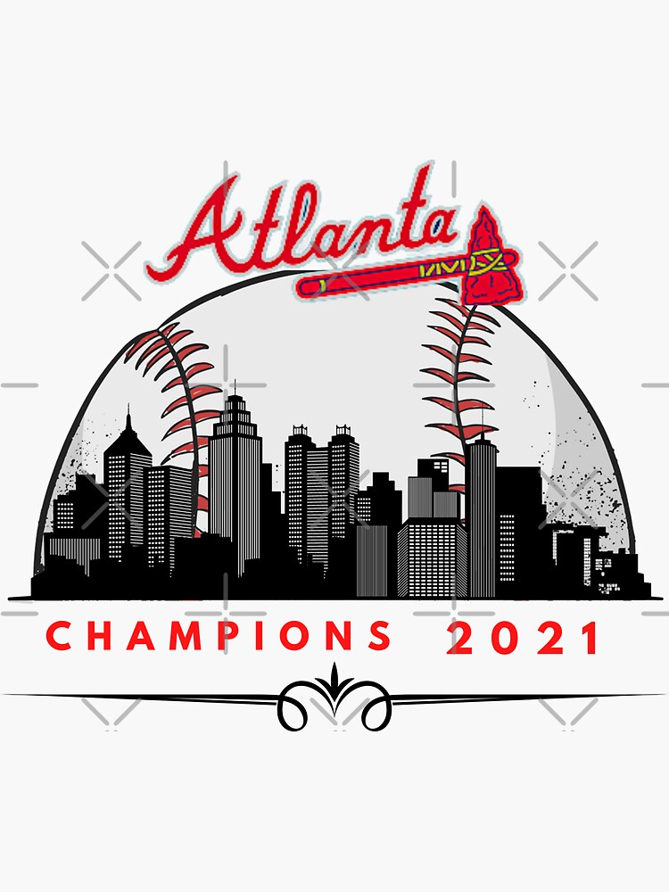 Funny Atlanta Braves 2021 World Series Champions Ho Ugly Christmas