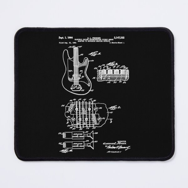 Item preview, Lover Engineering Drawing Guitar Patent Print 1964 - Vintage Musical Instruments designed and sold by CNTankdesign.