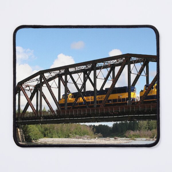Item preview, Alaska Railroad locomotive engine and Talkeetna Bridge, Alaska, USA designed and sold by FranWest.