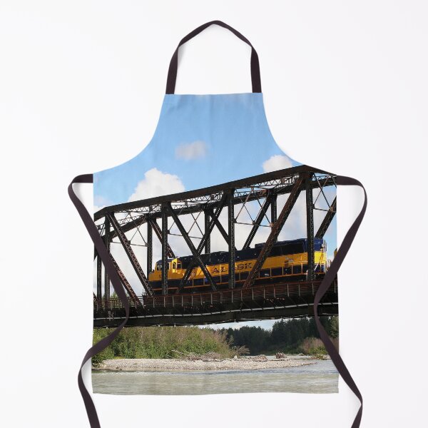 Item preview, Alaska Railroad locomotive engine and Talkeetna Bridge, Alaska, USA designed and sold by FranWest.