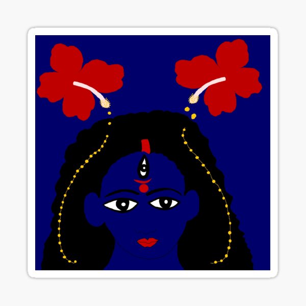 Mother Goddess Kali 2 Sticker