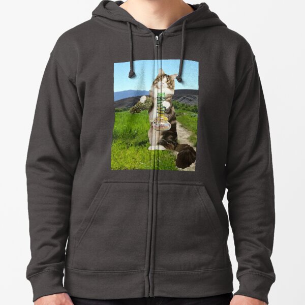 morning haze Zipped Hoodie