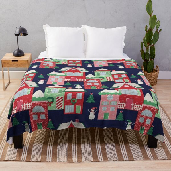 Item preview, Christmas Realtor Brick Houses Pattern designed and sold by Huynhdesign.