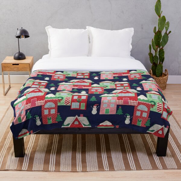 Item preview, Christmas Realtor Brick Houses Pattern designed and sold by Huynhdesign.