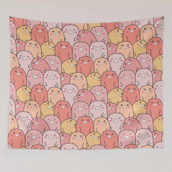 Item preview, Cute Pigs Lineup designed and sold by AlysaWithArt.