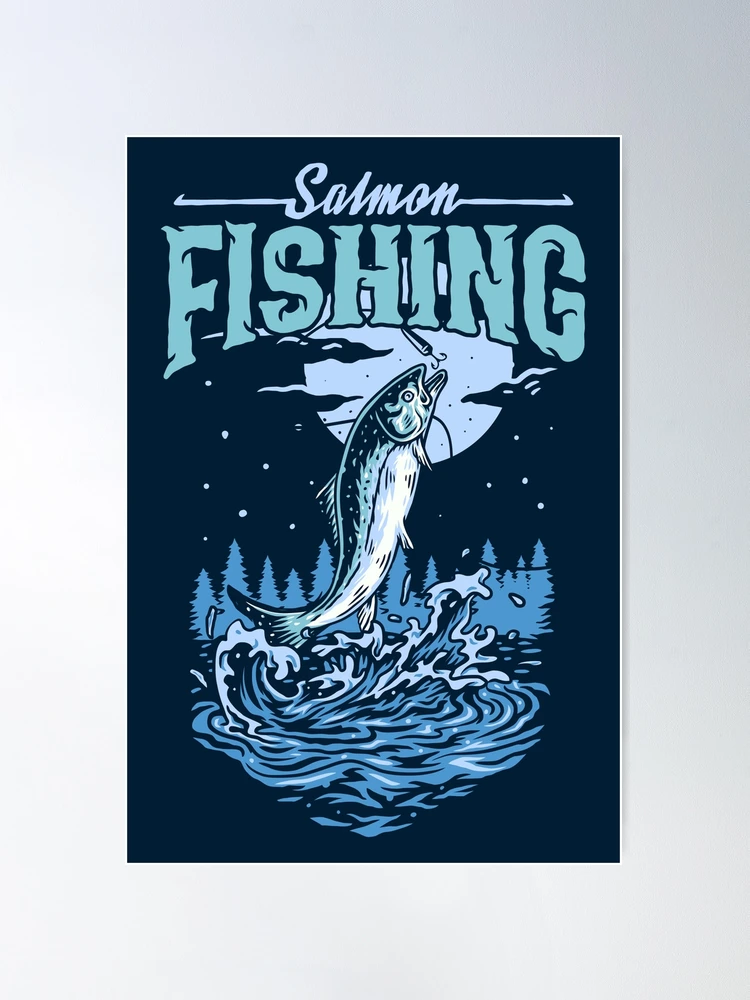 Salmon Fishing Banner Decals