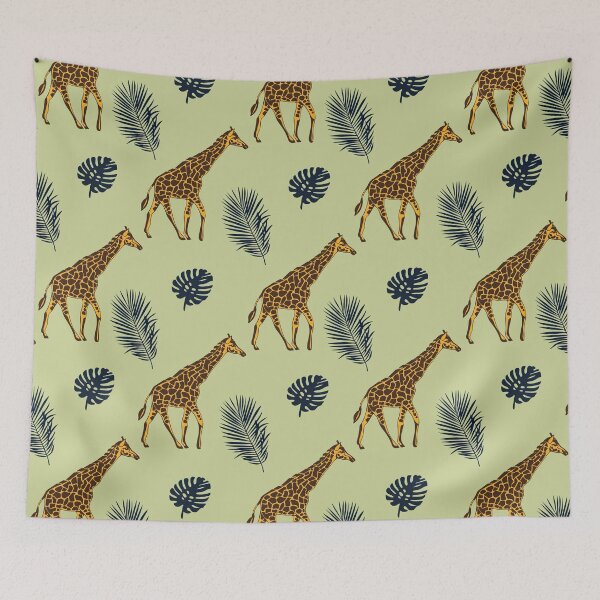 Item preview, Giraffe Leaves Tropical designed and sold by FlossieShop96.