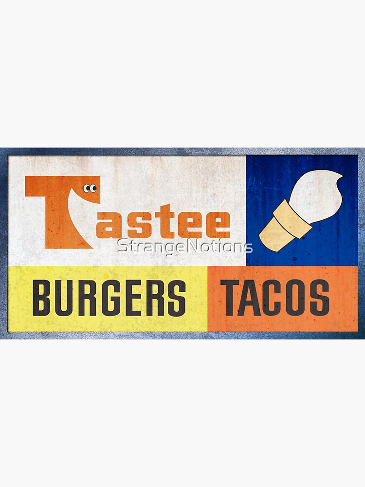 Pegatina «Cartel de Tastee desaparecido de los años 70 (TasteeFreez