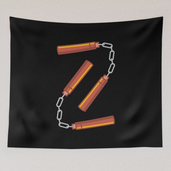 Item preview, Nun Chucks - The kung fu master's weapon of choice! - A cute design for young aspiring fans of martial arts - Available in stickers, clothing, etc designed and sold by crazycollective.