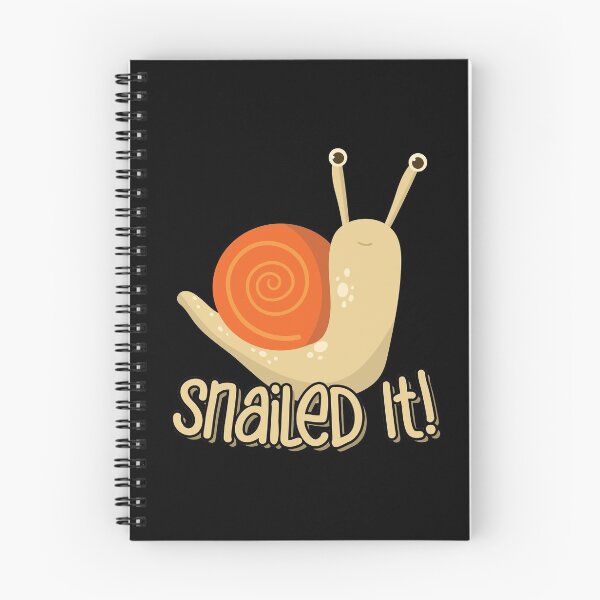 Item preview, Snailed It Nailed It Funny Cute Garden Snail Animal Pun designed and sold by MintedFresh.