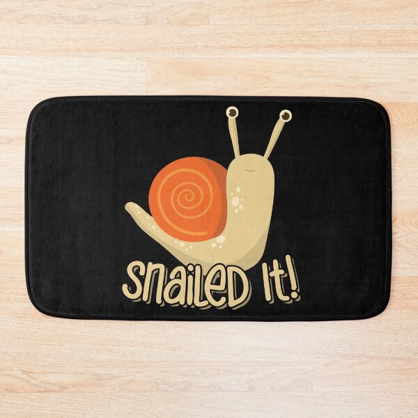Item preview, Snailed It Nailed It Funny Cute Garden Snail Animal Pun designed and sold by MintedFresh.