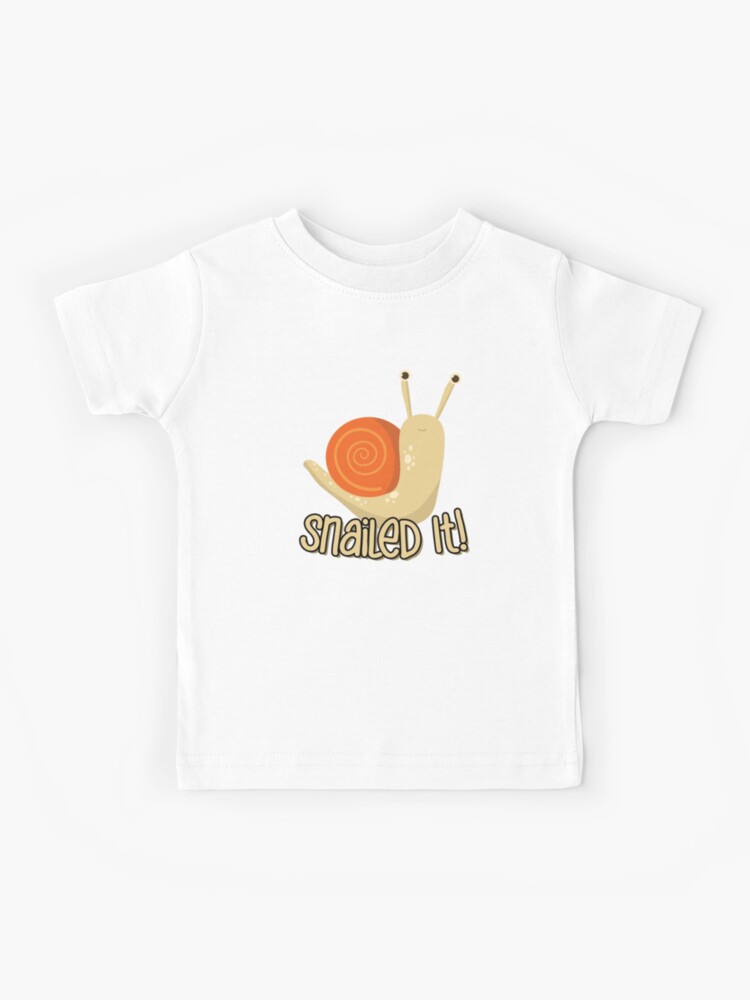 Snailed It T-Shirt Funny Snail Pun Funny Animals