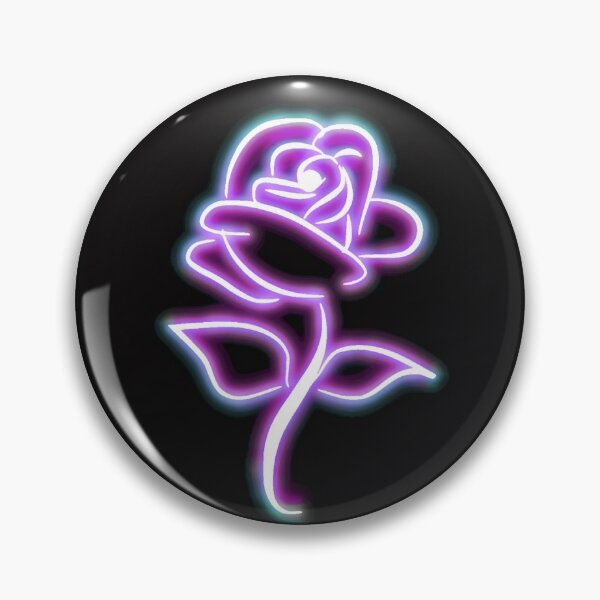 Item preview, Neon purple rose , simple yet appealing design designed and sold by Floradigital.
