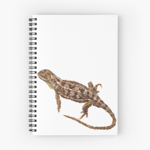 Item preview, Grassland Earless Dragon Pointillism Dot Art designed and sold by lokilovesart.