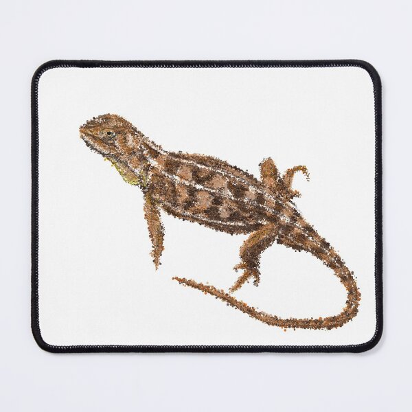 Item preview, Grassland Earless Dragon Pointillism Dot Art designed and sold by lokilovesart.