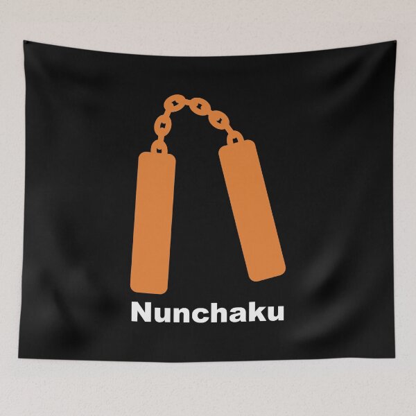 Item preview, Nun Chucks - The kung fu master's weapon of choice! - A cute design for young aspiring fans of martial arts - Available in stickers, clothing, etc designed and sold by crazycollective.