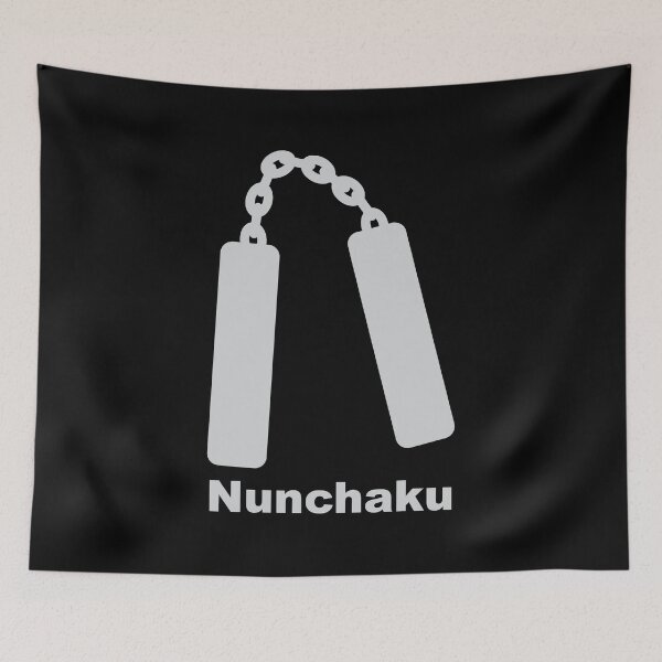Item preview, Nun Chucks - The kung fu master's weapon of choice! - A cute design for young aspiring fans of martial arts - Available in stickers, clothing, etc designed and sold by crazycollective.