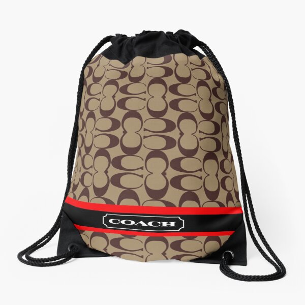 BROWN COCH Drawstring Bag