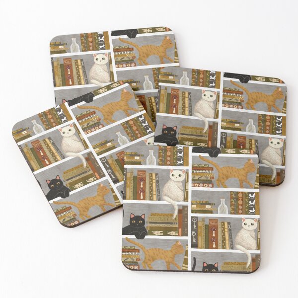 Item preview, Cats On Bookshelf  designed and sold by JaskolArt.
