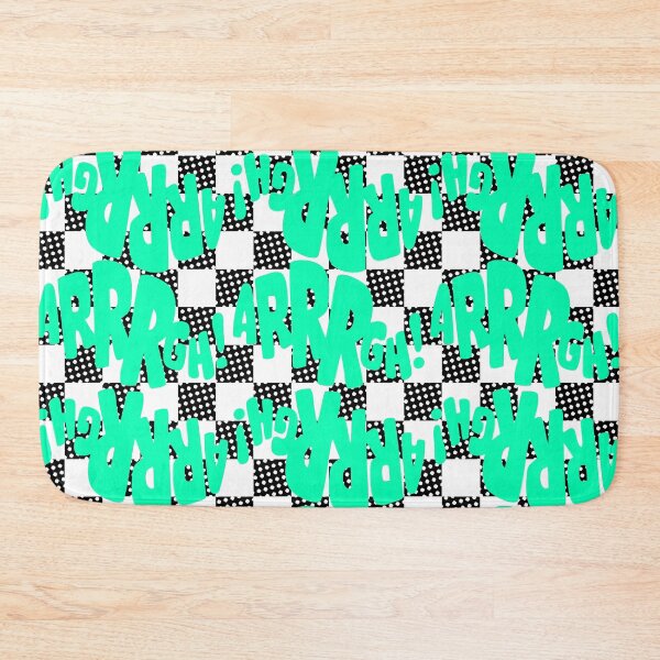 Item preview, mint green aargh classic comicbook style typography designed and sold by Fashionmonger.