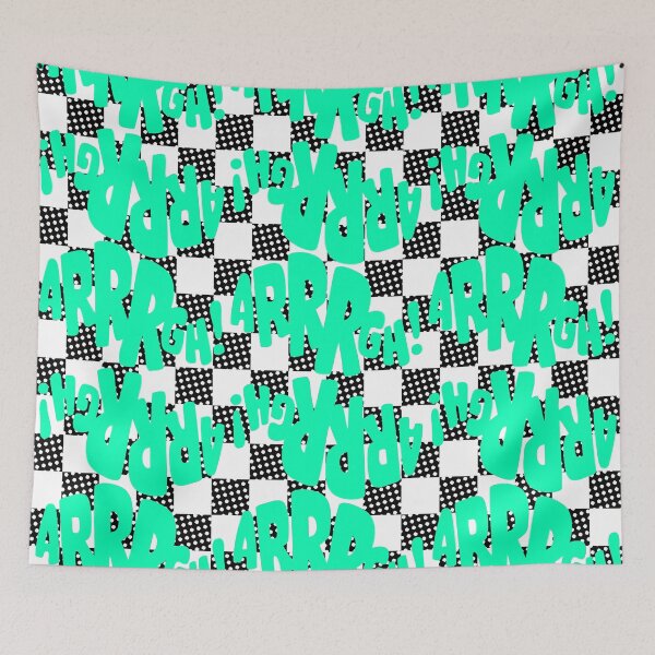 Item preview, mint green aargh classic comicbook style typography designed and sold by Fashionmonger.