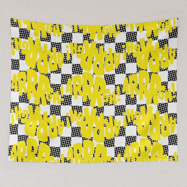 Item preview, yellow aargh classic comicbook style typography designed and sold by Fashionmonger.