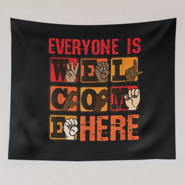 Item preview, Everyone Is Welcome Here, Multicultural Teacher T-Shirt designed and sold by Chambers-Avara.