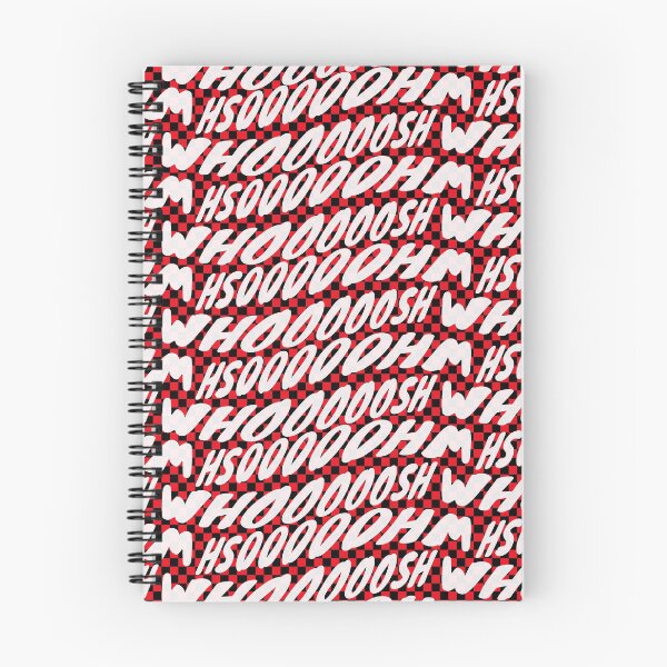 Item preview, red and black checkered whooooosh classic comicbook style typography designed and sold by Fashionmonger.