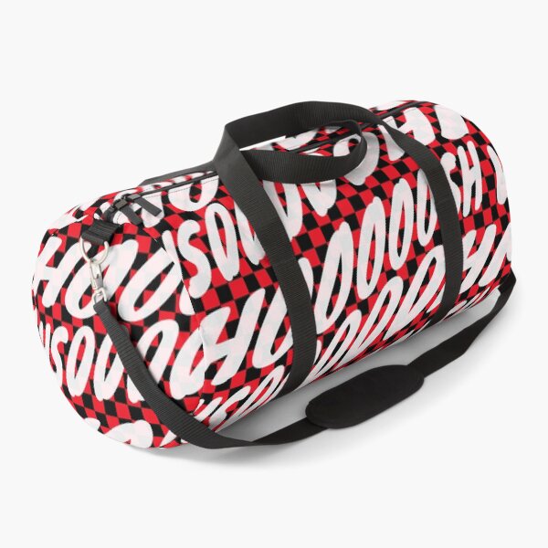 Item preview, red and black checkered whooooosh classic comicbook style typography designed and sold by Fashionmonger.