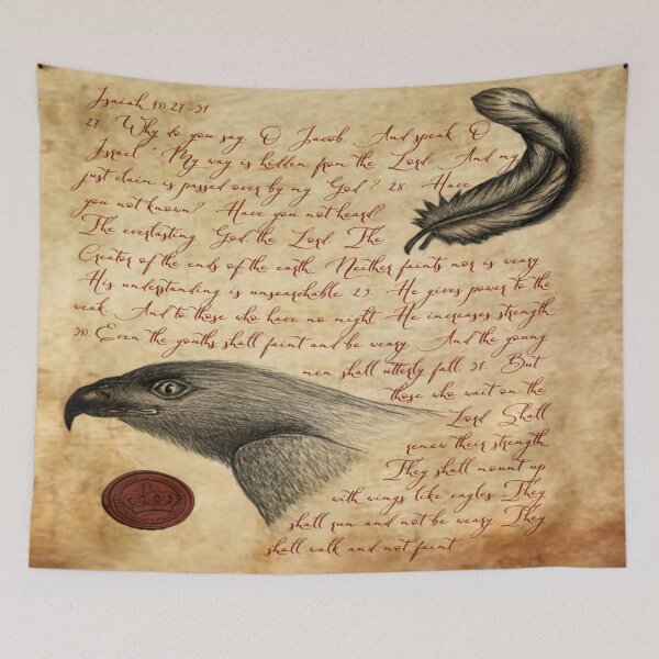 Item preview, Isaiah 40: 27-31. Christian art designed and sold by ConArte.
